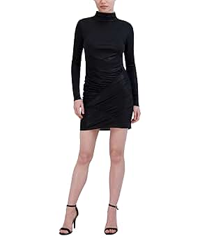 Amazon.com: BCBGMAXAZRIA Women's Long Sleeve Mock Neck Mini